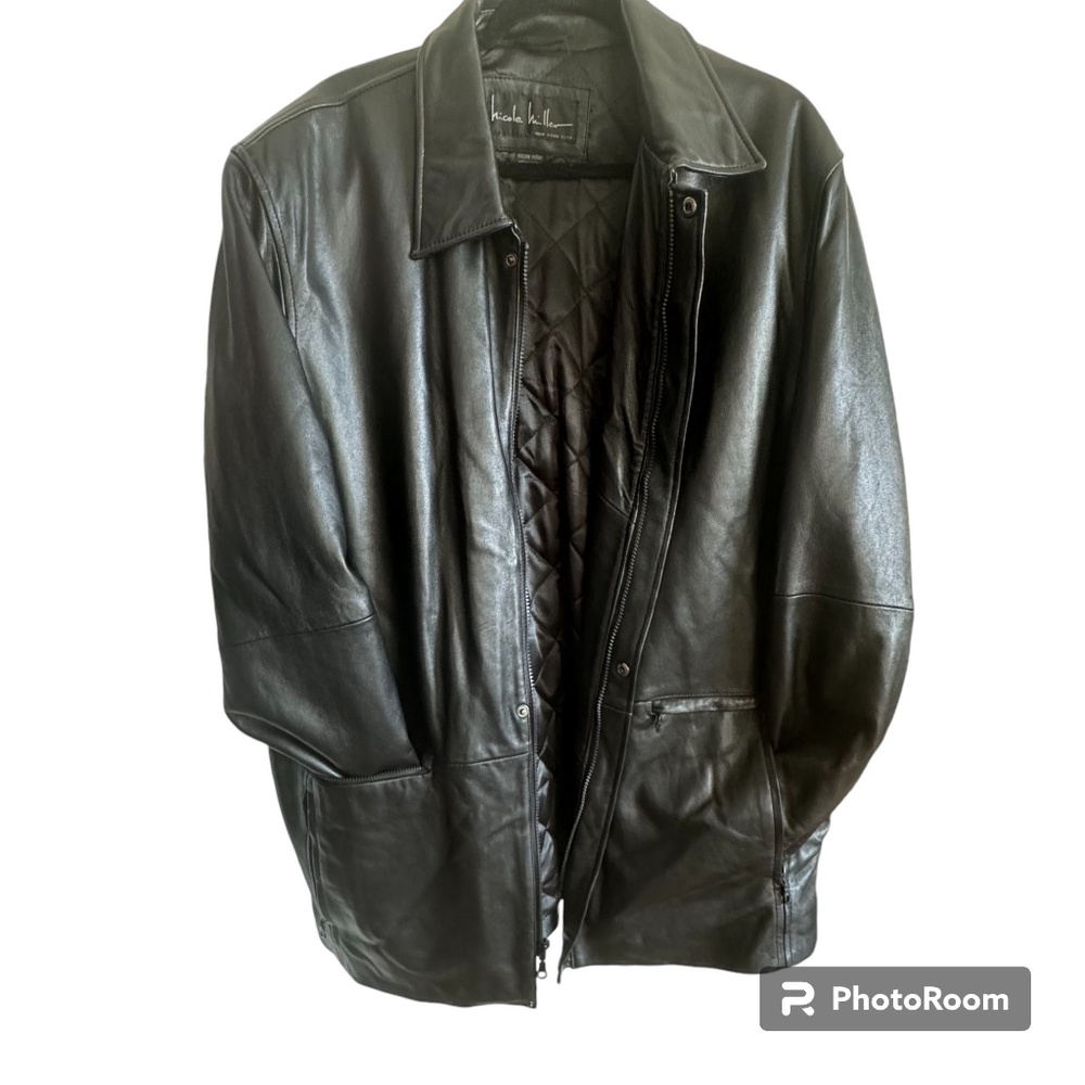 RARE vintage 90s Nicole Miller leather jacket